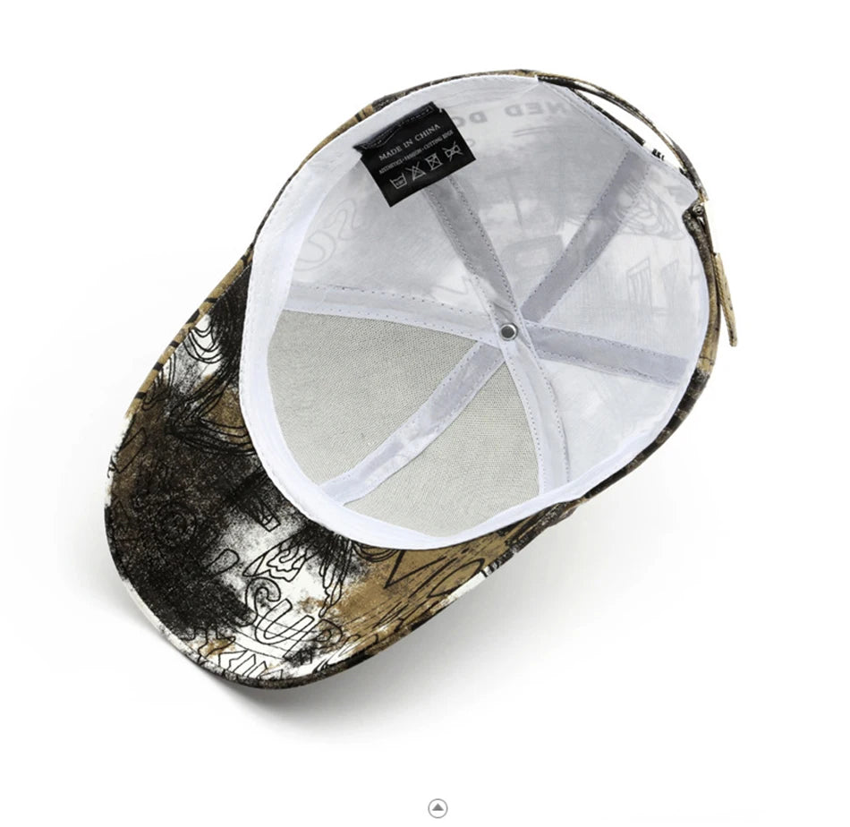 FS Black Red Street Graffiti Baseball Caps For Men Luxury Brand Women Trucker Hat Winter Snapback Hip Hop Cap Gorra Hombre 2025