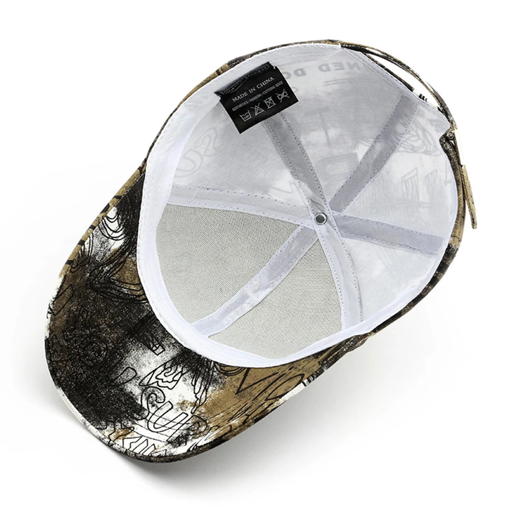 FS Black Red Street Graffiti Baseball Caps For Men Luxury Brand Women Trucker Hat Winter Snapback Hip Hop Cap Gorra Hombre 2025