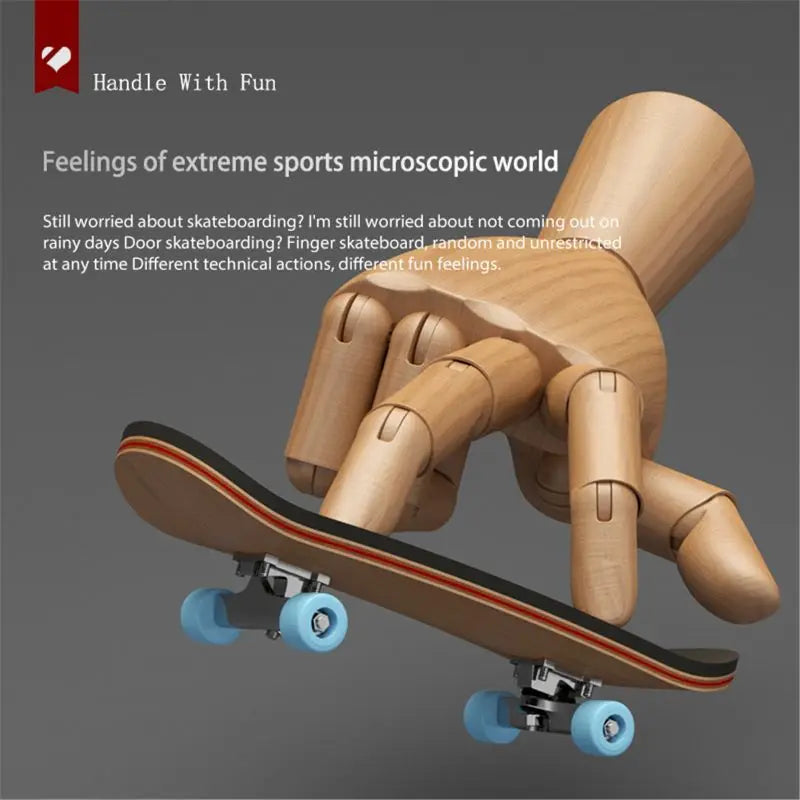 Finger SkateBoard Wooden Fingerboard Toy Professional Stents Finger Skate Set Novelty Children Christmas Gift