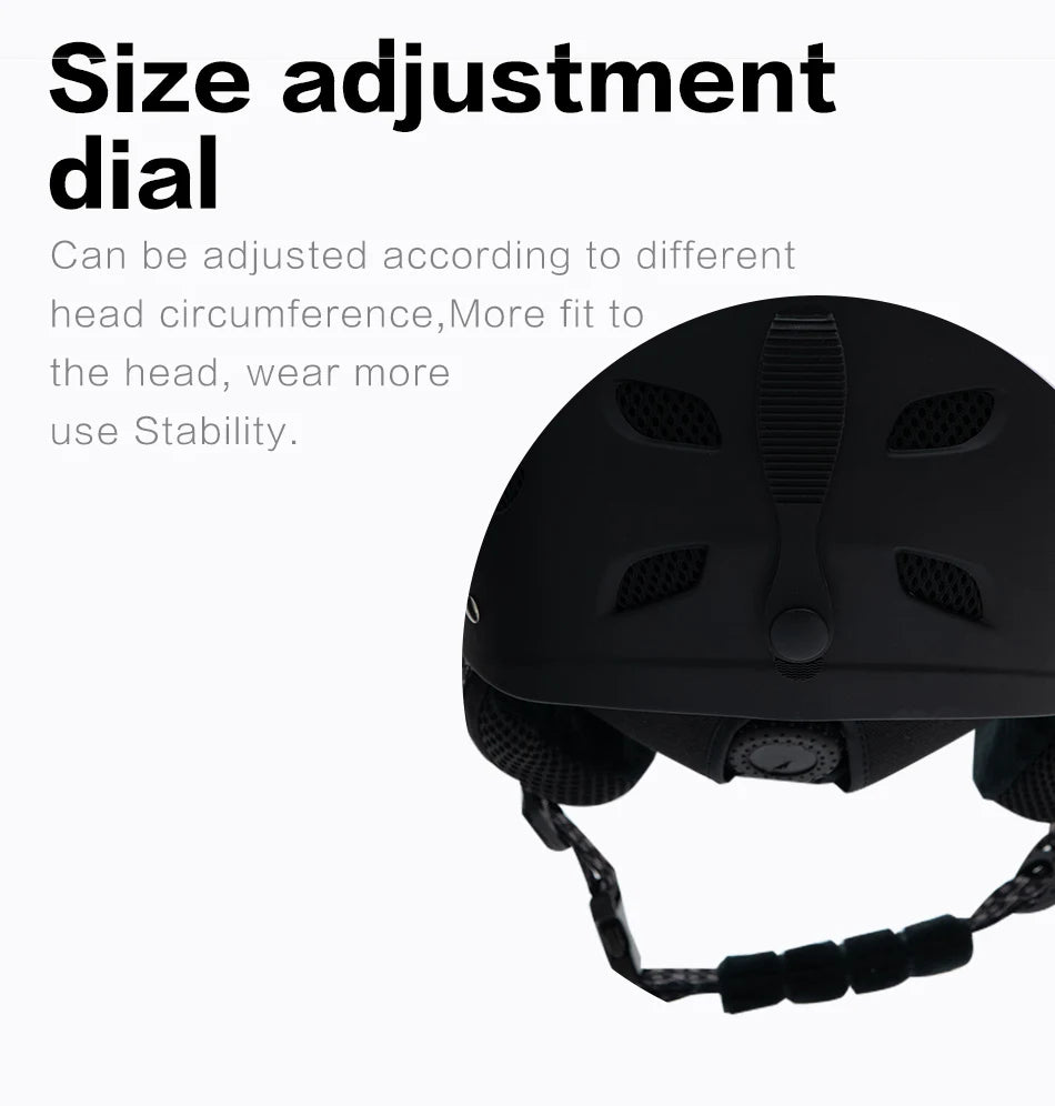 VECTOR Man Women Snowboard Snowmobile Ski Helmet CE Certification Adult Windproof Skating Skateboard Snow Sports Cycling Helmets