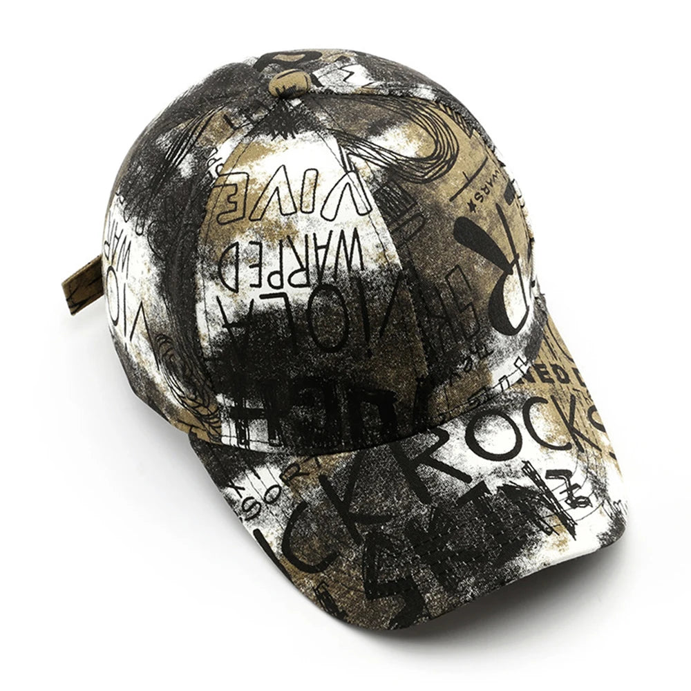 FS Black Red Street Graffiti Baseball Caps For Men Luxury Brand Women Trucker Hat Winter Snapback Hip Hop Cap Gorra Hombre 2025