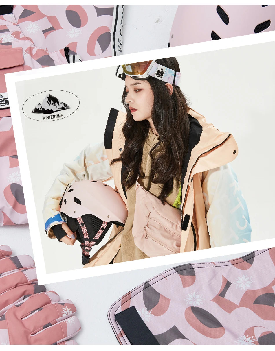 VECTOR Man Women Snowboard Snowmobile Ski Helmet CE Certification Adult Windproof Skating Skateboard Snow Sports Cycling Helmets