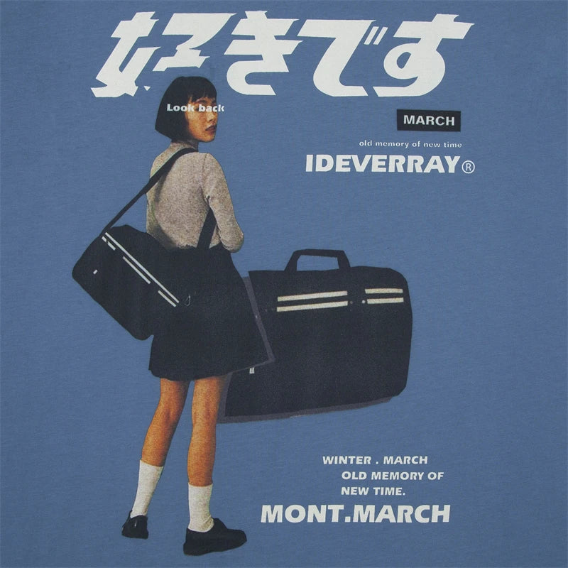 Hip Hop Streetwear Harajuku T Shirt Girl Japanese Kanji Print Tshirt 2021CC Summer Mens Short Sleeve Cotton Oversized T-Shirt