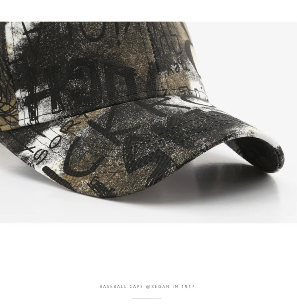 FS Black Red Street Graffiti Baseball Caps For Men Luxury Brand Women Trucker Hat Winter Snapback Hip Hop Cap Gorra Hombre 2025