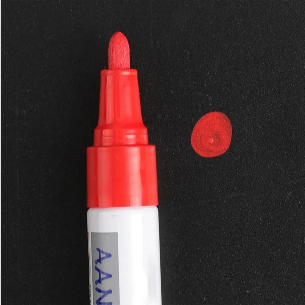 1Pc Car Oily Painting Pen Waterproof Permanent Graffiti Touch Up Tyre Marker Auto Rubber Tire Tread Mark Pen for Bike Cars Metal