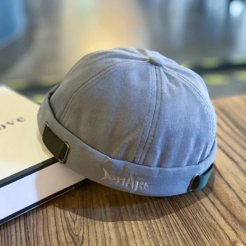 New Fashion Men's Women's Cotton Beanies Letter Shark Embroidery Street Wear Melon Caps Skullies Beanie