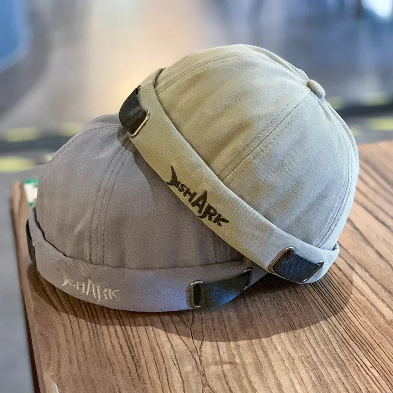 New Fashion Men's Women's Cotton Beanies Letter Shark Embroidery Street Wear Melon Caps Skullies Beanie