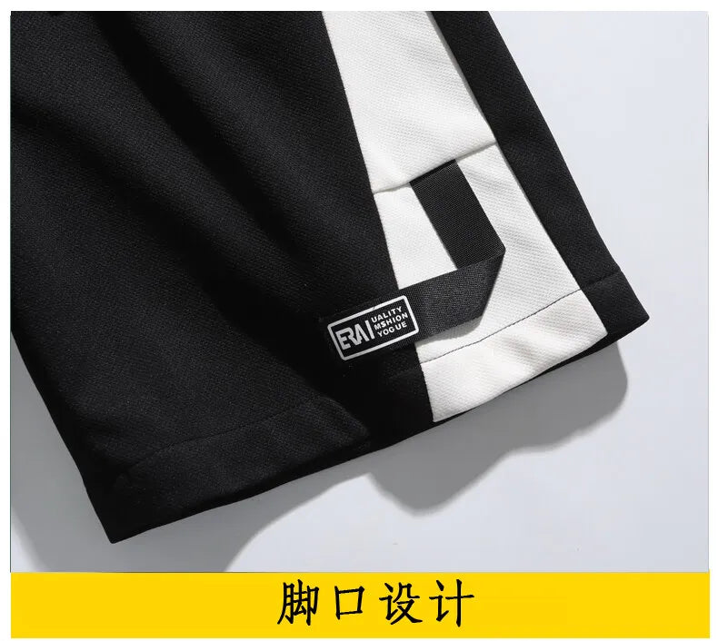 Fashion Men's Casual Shorts 2025 Summer Youth High Street Wear Knee-Length Pants Outdoor Sports Elastic Waist Five-Cents Joggers