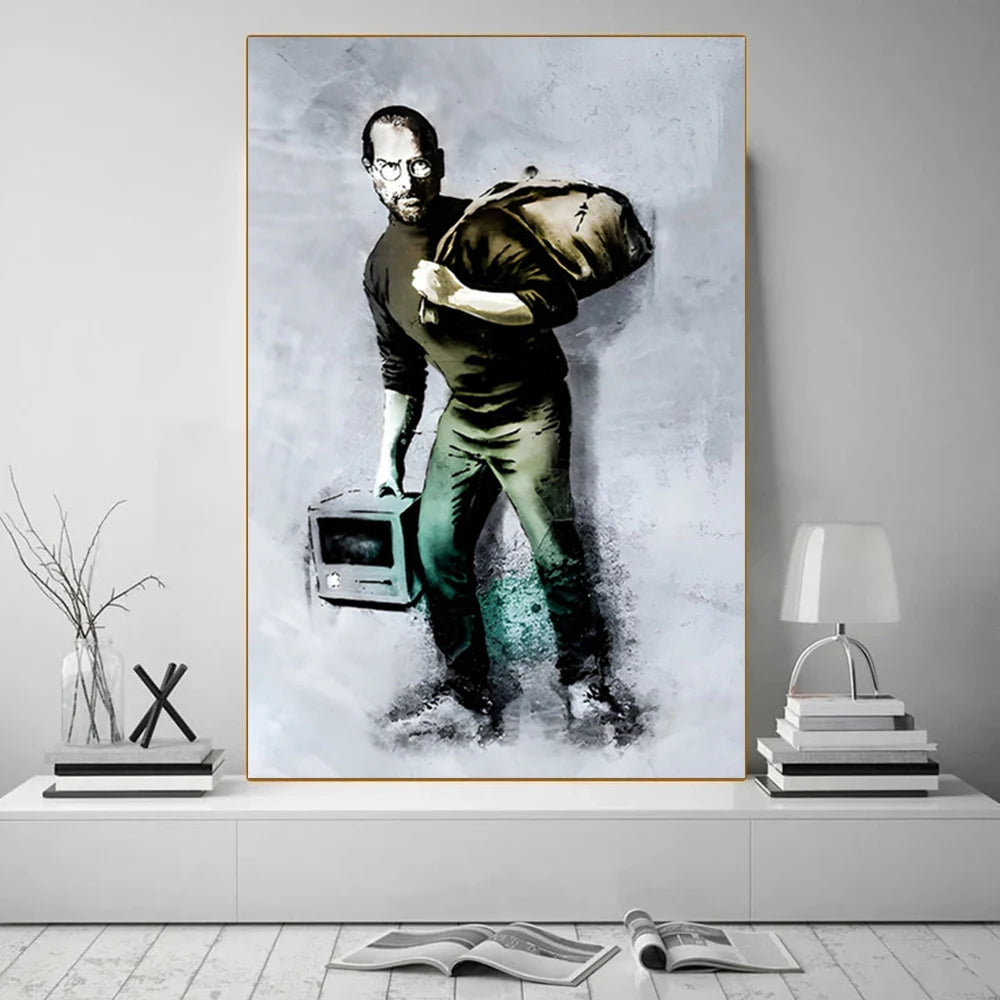 Street Graffiti Abstract Art Wall Posters Girl With Balloon Modern Home Room Decor Canvas Painting Mural Pictures Prints Artwork