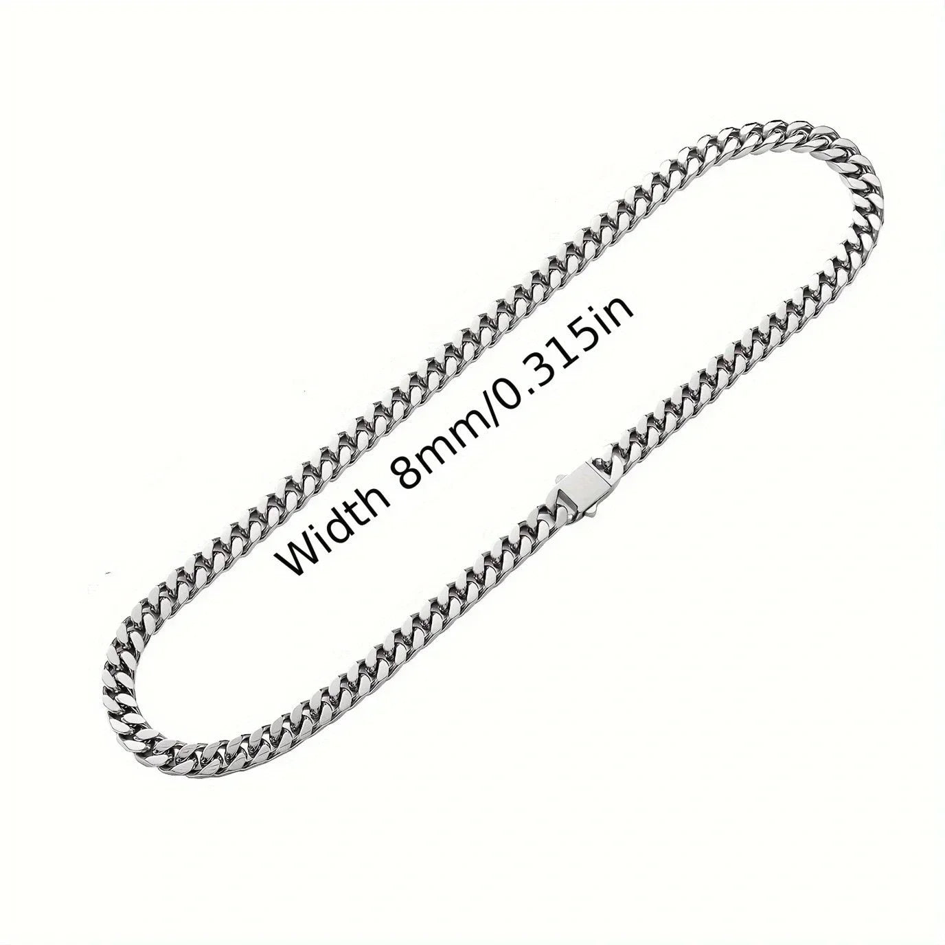 316 Stainless Steel Plated 18k Gold Fashion 8.10.12mm Encrypted Cuban Chain Rap Hip Hop Men Women Bracelet Necklace Accessories