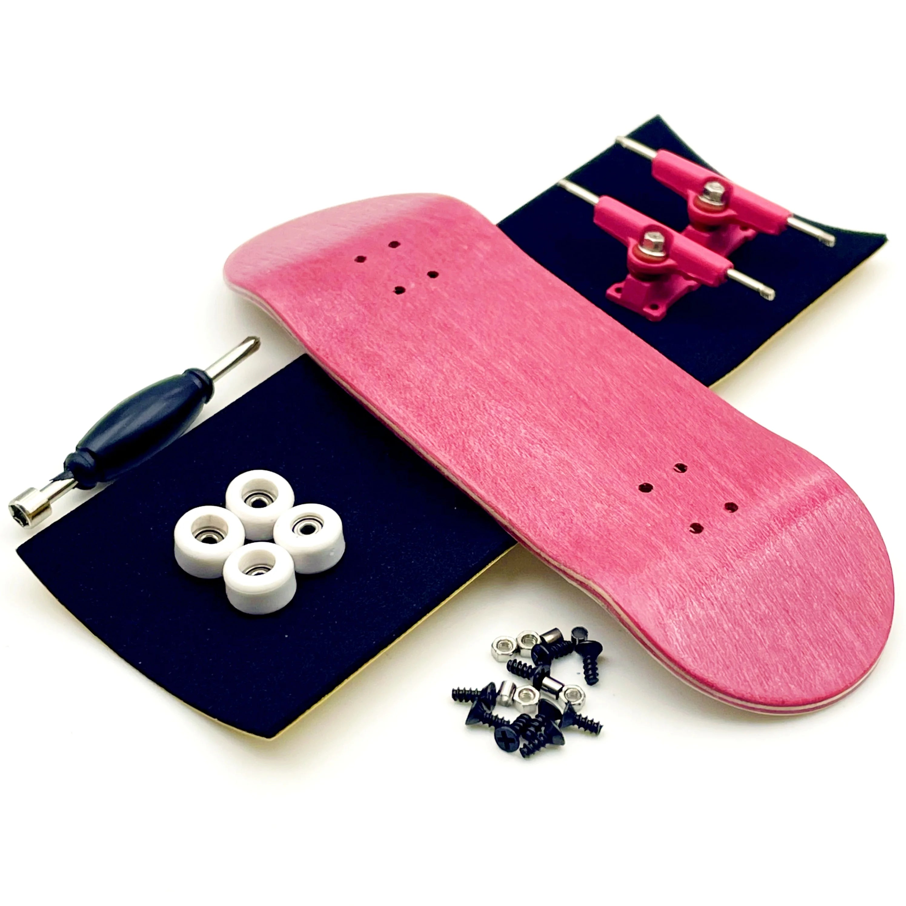 32mm Fingerboard Set with Maple Wooden Deck Metal Trucks Bearing Wheels
