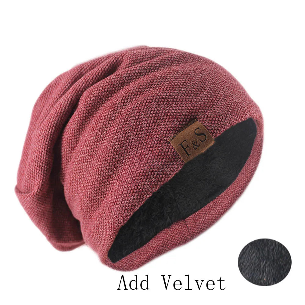 Fashion Bonnet Hat For Men And Women Autumn Knitted Solid Color Skullies Beanies Spring Casual Soft Turban Hats Hip Hop Beanie