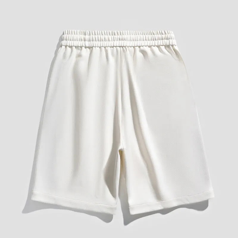 Fashion Men's Casual Shorts 2025 Summer Youth High Street Wear Knee-Length Pants Outdoor Sports Elastic Waist Five-Cents Joggers