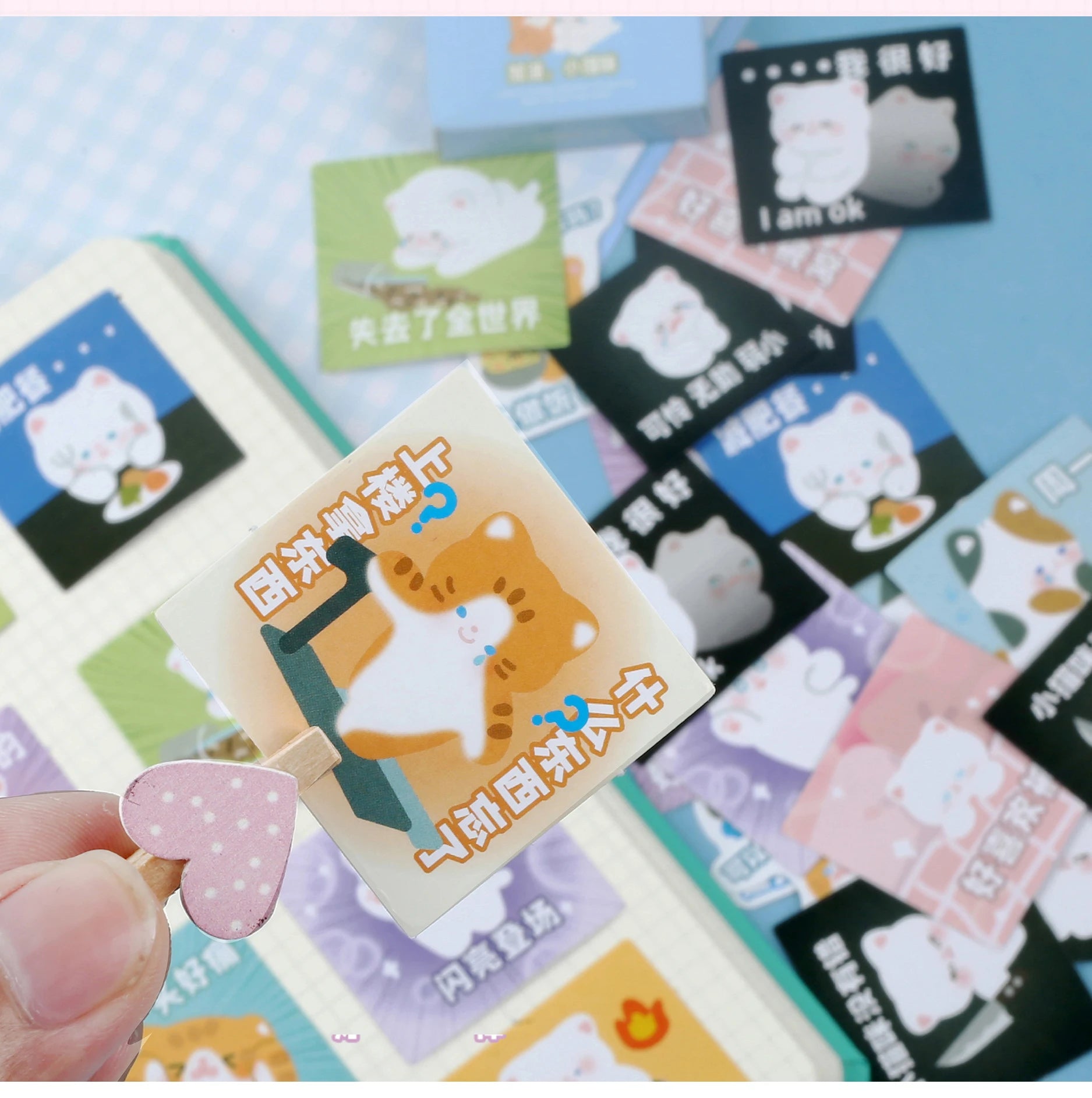 46pcs/Bag,Cat Stickers,Be for Suitcase Skateboard Luggage Laptop Phone Diy Sticke Decoration Stationery School Supplies Toys