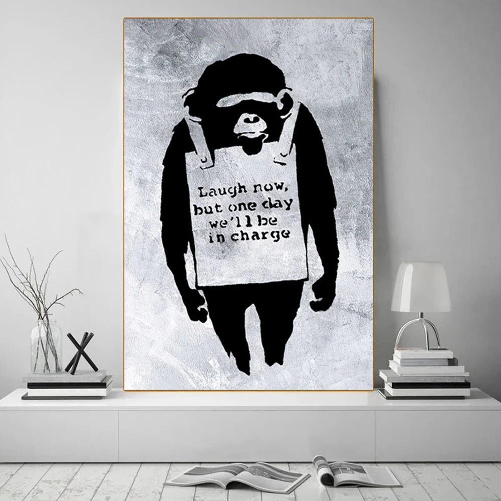 Street Graffiti Abstract Art Wall Posters Girl With Balloon Modern Home Room Decor Canvas Painting Mural Pictures Prints Artwork