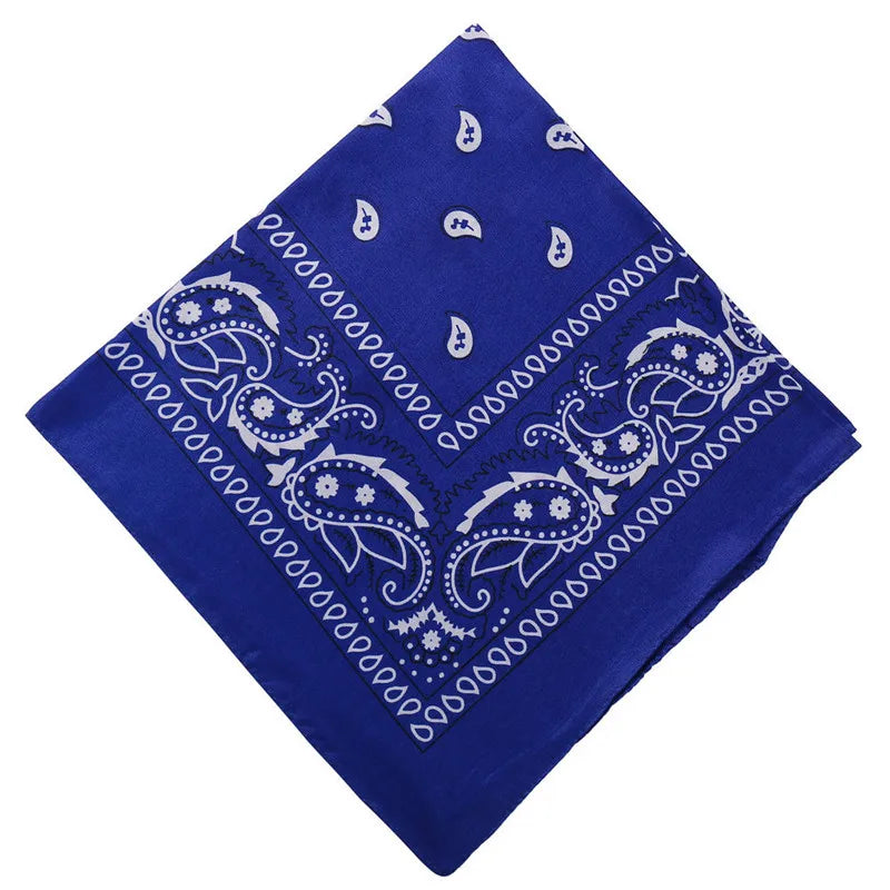 Hip Hop Women Bandana Scarf Girls Kids Punk Square Bandanas Headwear Fashion Bohemian Head Scarf Headbands Hair Accessories 2024