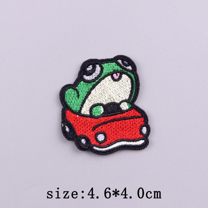 Little Yellow Duck Embroidery Patches For Clothing Hip Hop Animal Patch Iron On Patches On Clothes Fusible Patch Stickers Badges