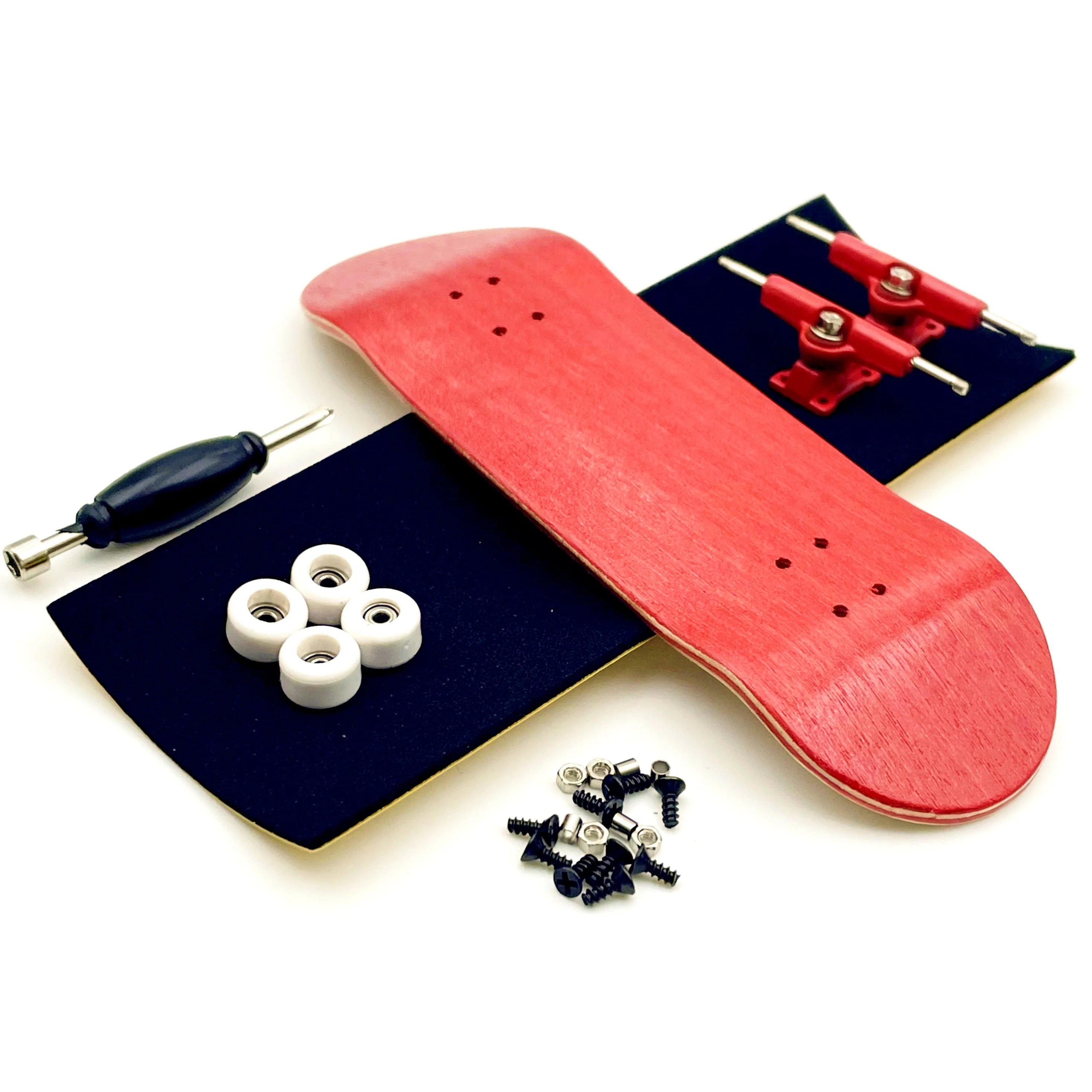 32mm Fingerboard Set with Maple Wooden Deck Metal Trucks Bearing Wheels