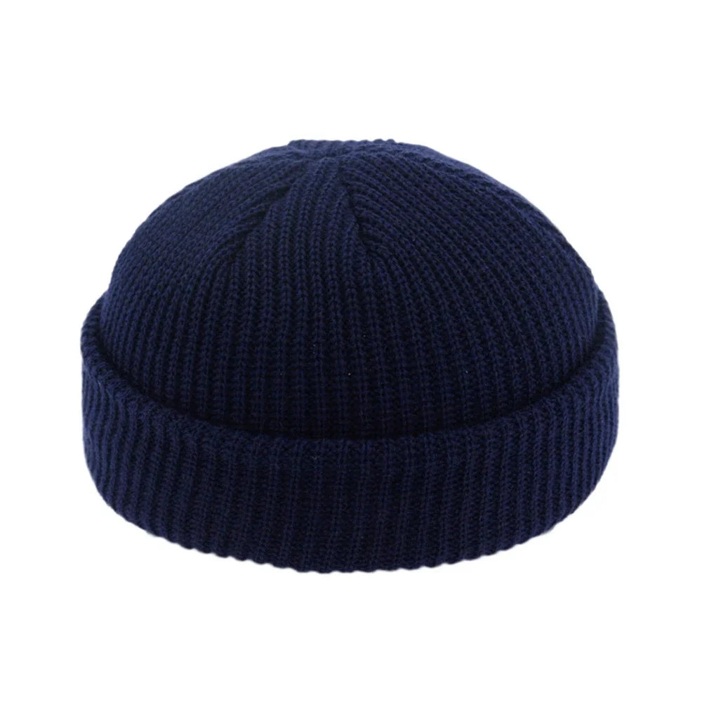 Autumn and Winter Retro Fashion Knitted Hat Men's and Women's Versatile Street Trend Hip Hop Hat Outdoor Warm Hat