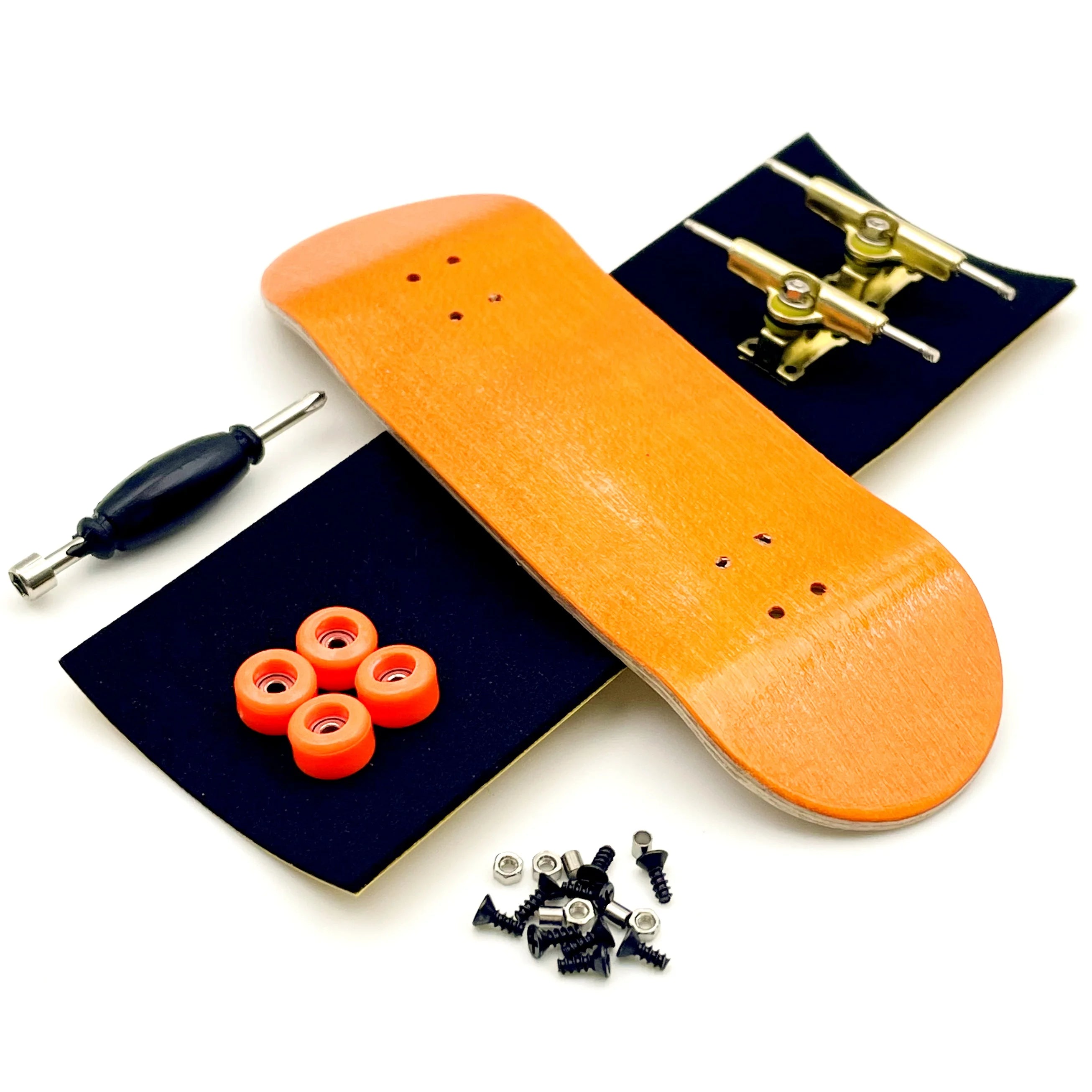32mm Fingerboard Set with Maple Wooden Deck Metal Trucks Bearing Wheels