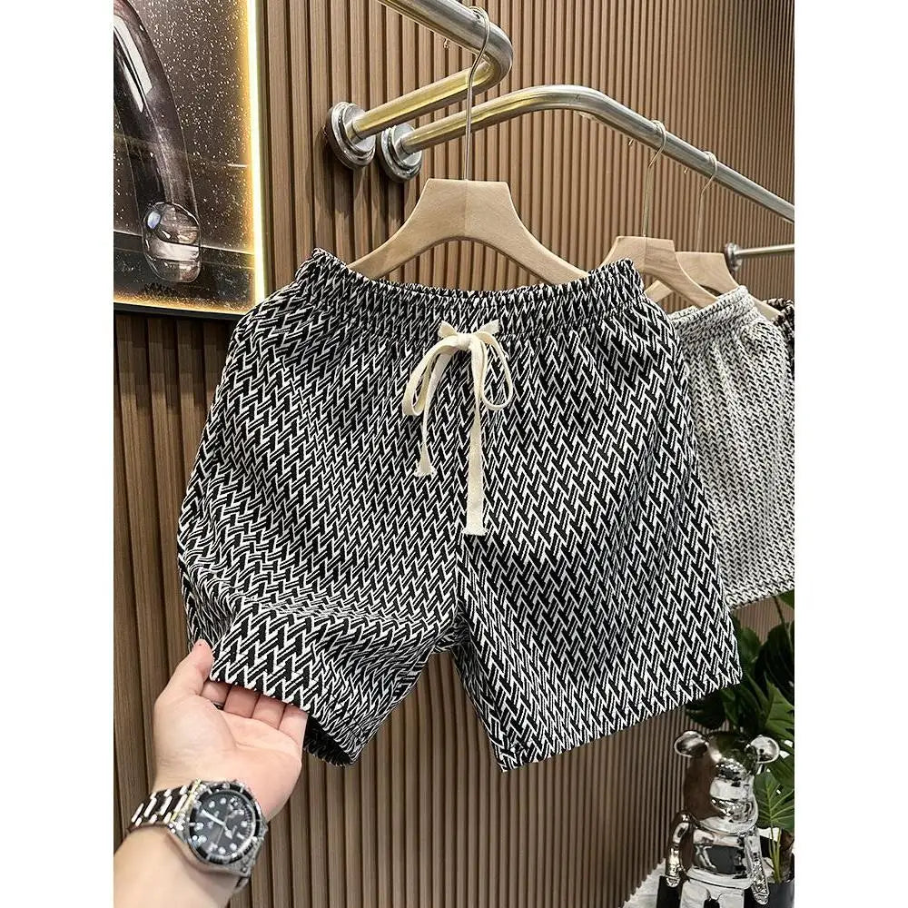 Men's Clothing Print Plaid Shorts Summer Stylish Straight Leg Casual Beach Pants Comfortable Pockets Lightweight Street Shorts