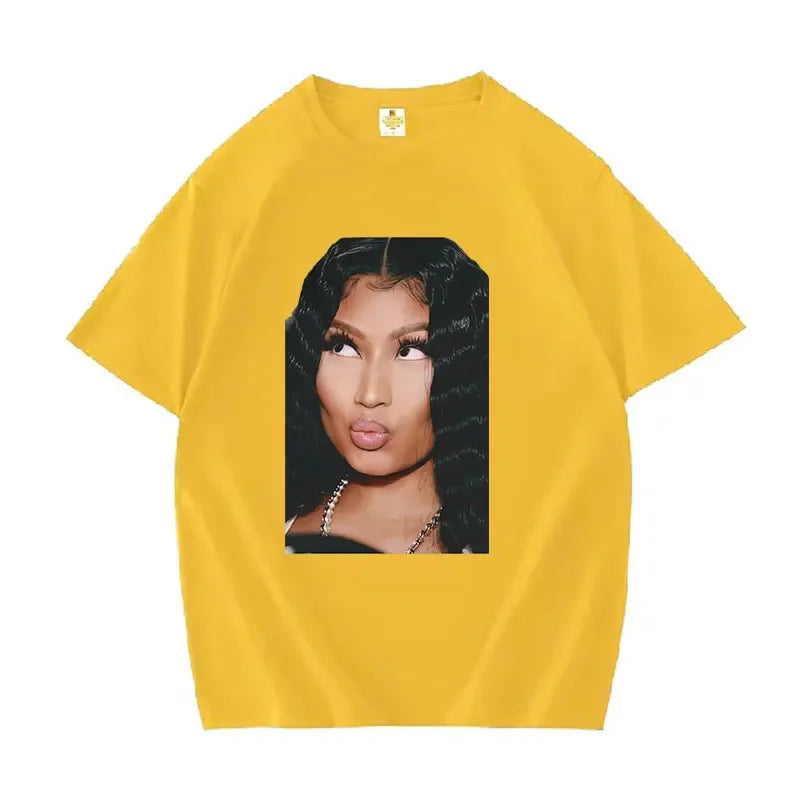 Funny Nicki Minaj Meme pattern Tshirt for womenhip-hop fashionretro rap Tshirtoversized Tshirt street wear