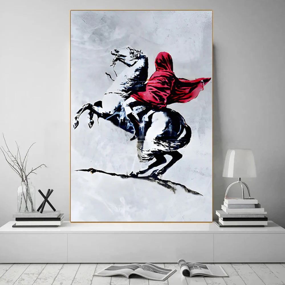 Street Graffiti Abstract Art Wall Posters Girl With Balloon Modern Home Room Decor Canvas Painting Mural Pictures Prints Artwork