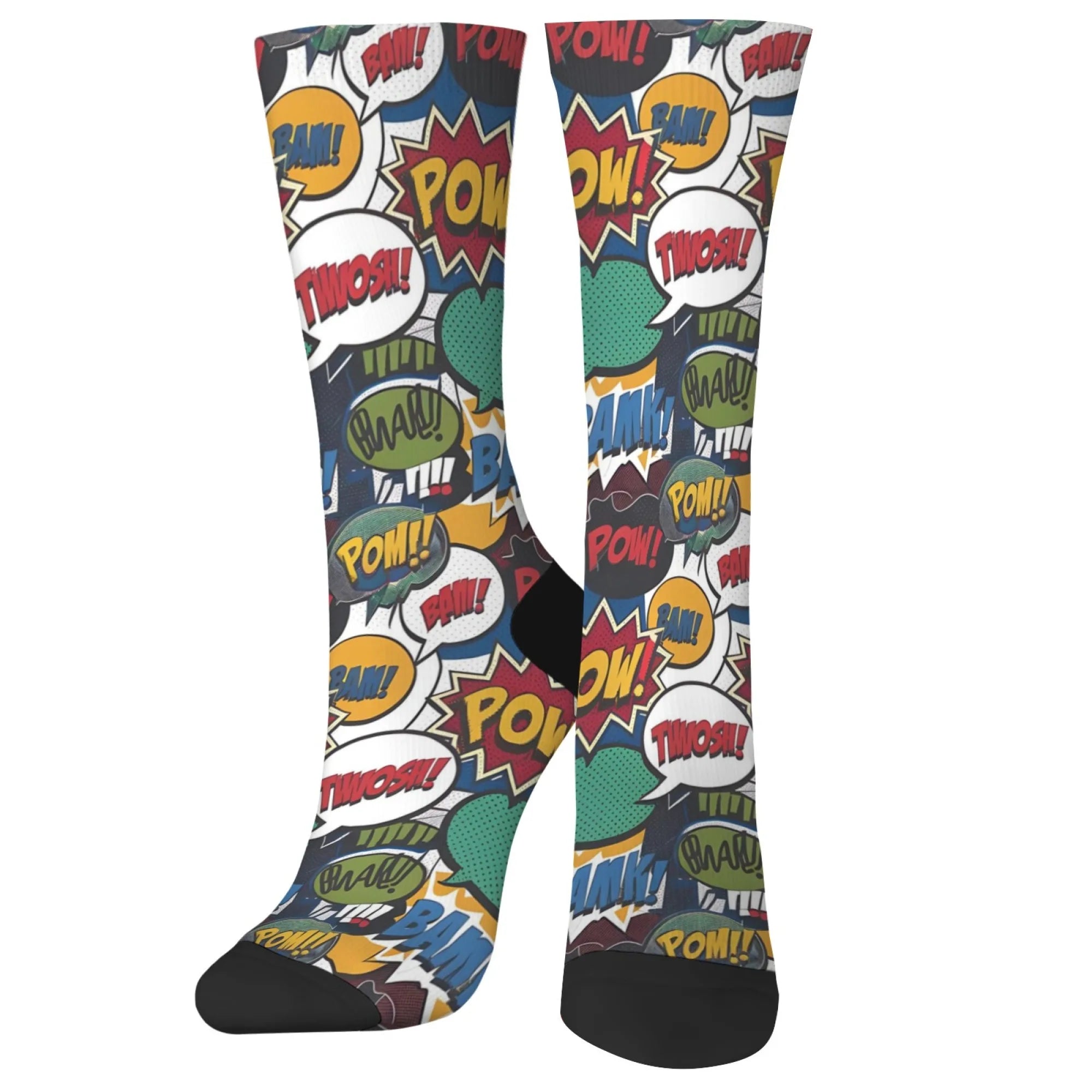 Fun street graffiti comic pop art socks men and women leisure outdoor sports socks hip hop happy personality crew socks gift