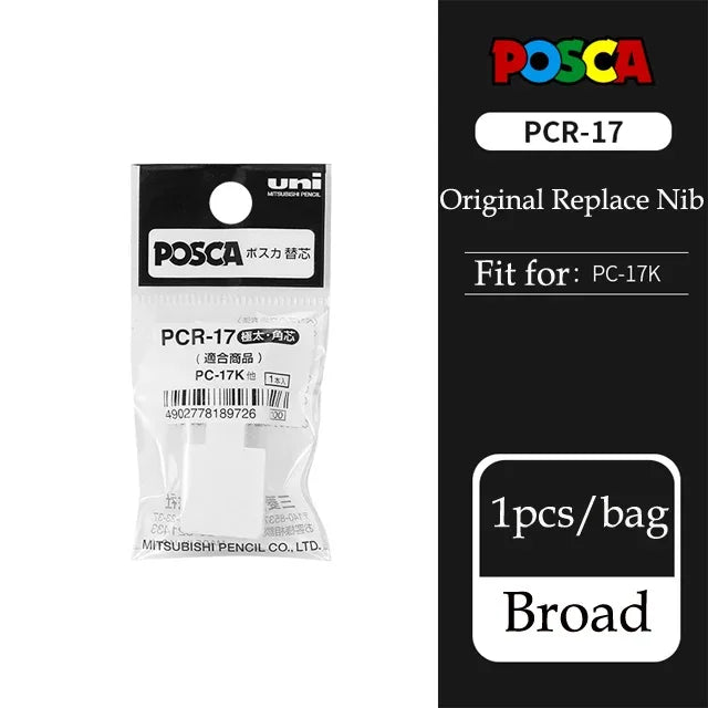 1pcs Japan UNI POSCA Marker PC-17K Graffiti Painting POP Poster Advertising Pen 15mm Water Based Big Head Pen Art Supplies