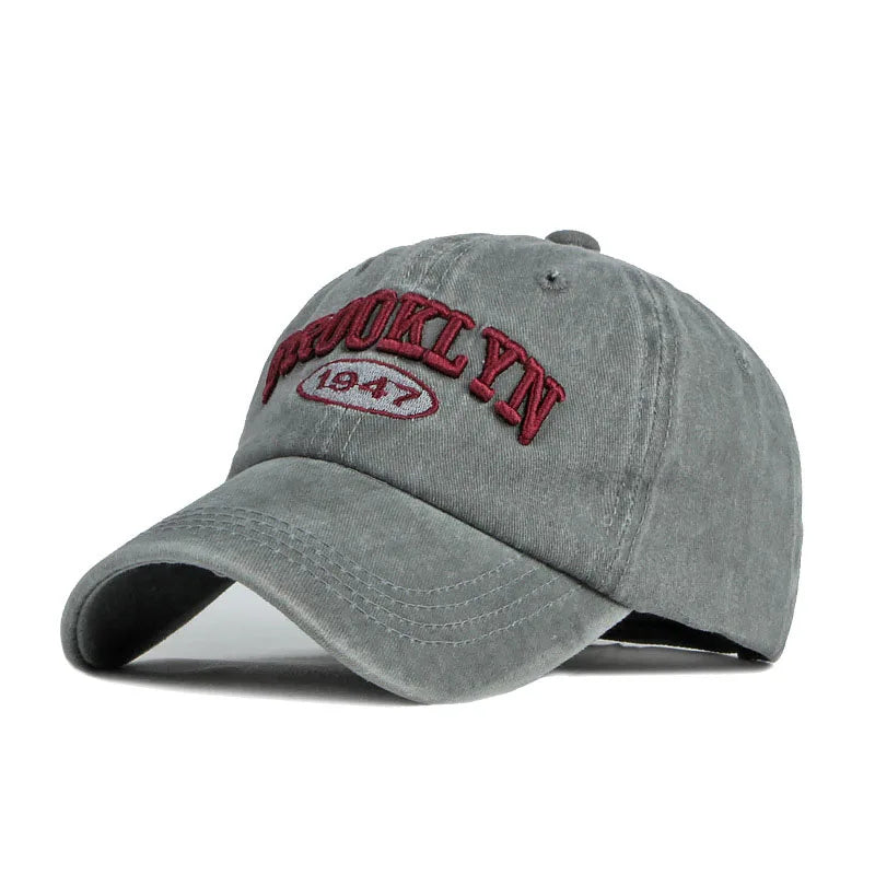 Brooklyn Alphabet Baseball Cap Men Women's Cowboy Baseball Cap Summer Cotton Hat Snapback Hip-Hop Hat Casual Gorra Hombre Visor