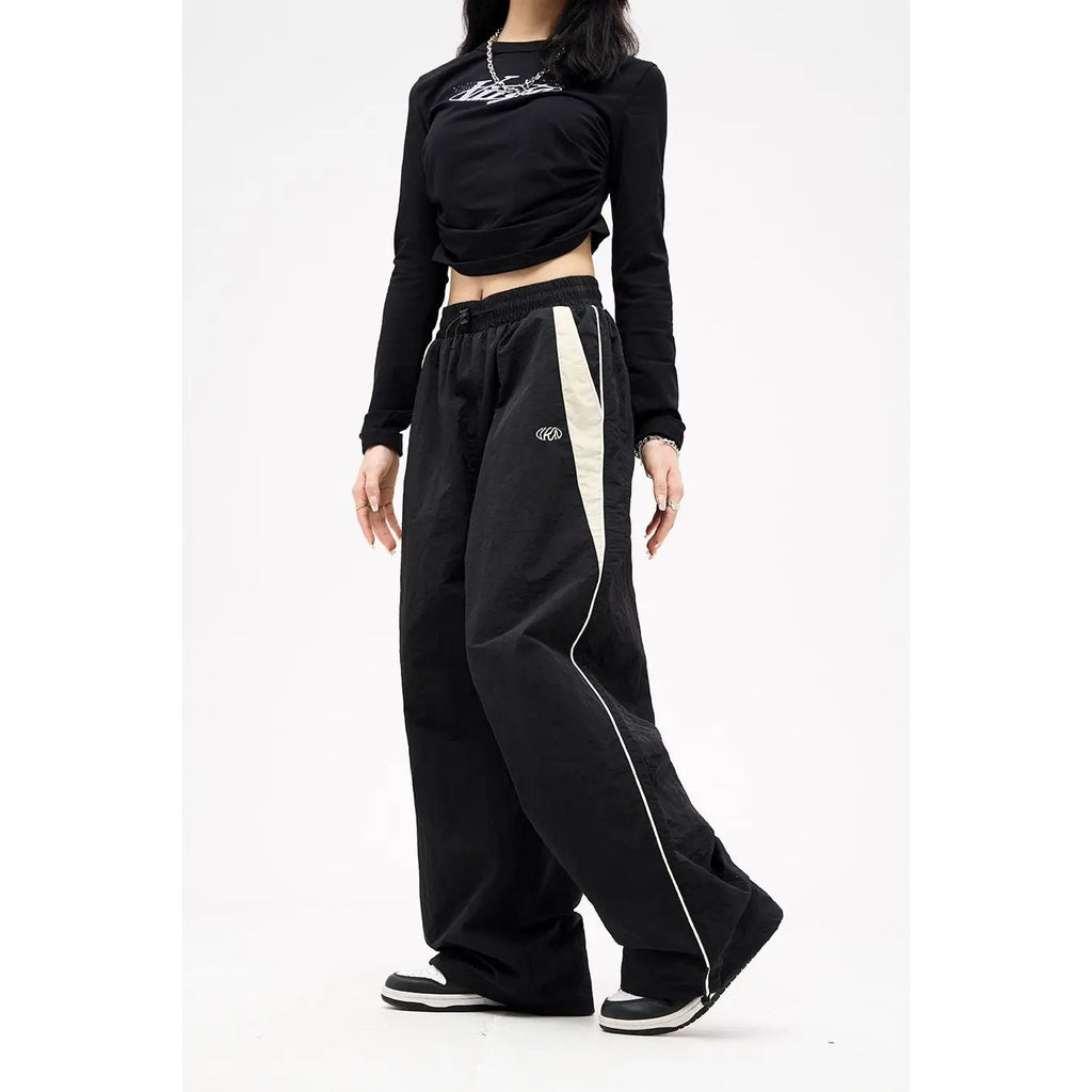 Women Casual Joggers Pants Fashion Streetwear Oversized Sports Wide Leg Pants Hip Hop Y2k Sweatpants High Waist Baggy Trousers