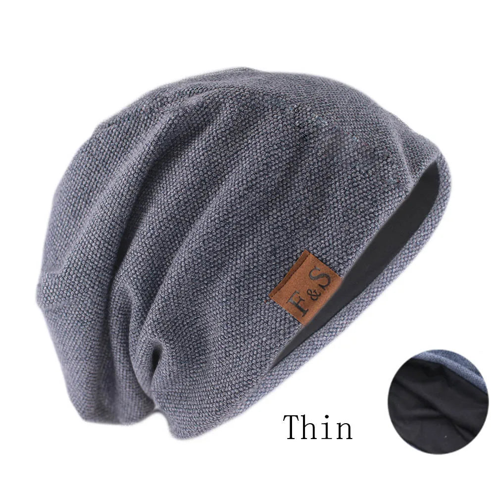 Fashion Bonnet Hat For Men And Women Autumn Knitted Solid Color Skullies Beanies Spring Casual Soft Turban Hats Hip Hop Beanie