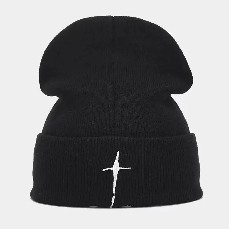 Winter New Beanie Hat For Men and Women Fashion Embroidered Knitted Hat Street Style Hip Hop Hat Outdoor Warm Skiing Hat