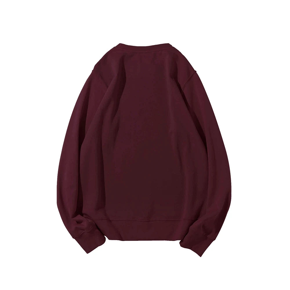 Cute Cow Print Sweater Women's Fashion Casual Crew Neck Pure Cotton Sweatshirt Long Sleeve Warm High Quality Street Wear