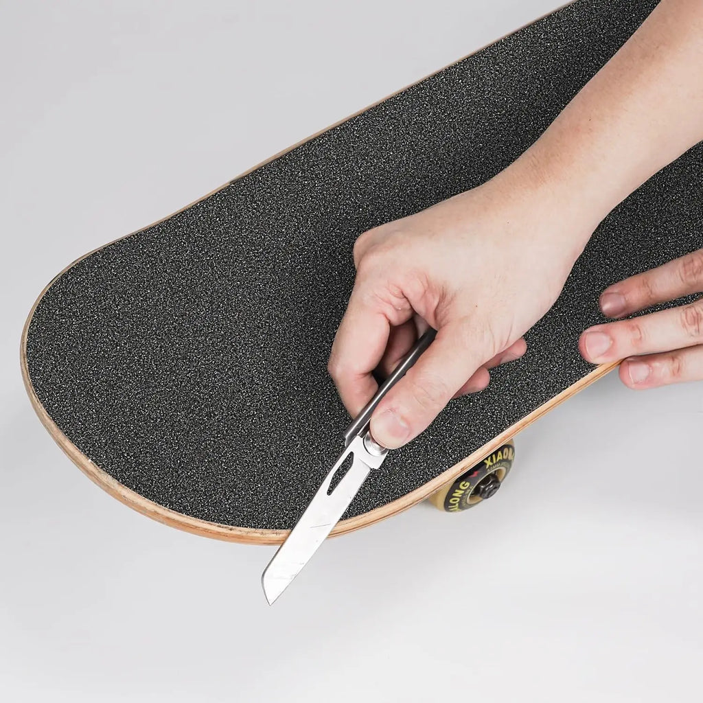 Grip Tape Non Slip Silicone-Carbide Bubble Easy Cut Trim High Strength Sandpaper for Skateboards Scooters