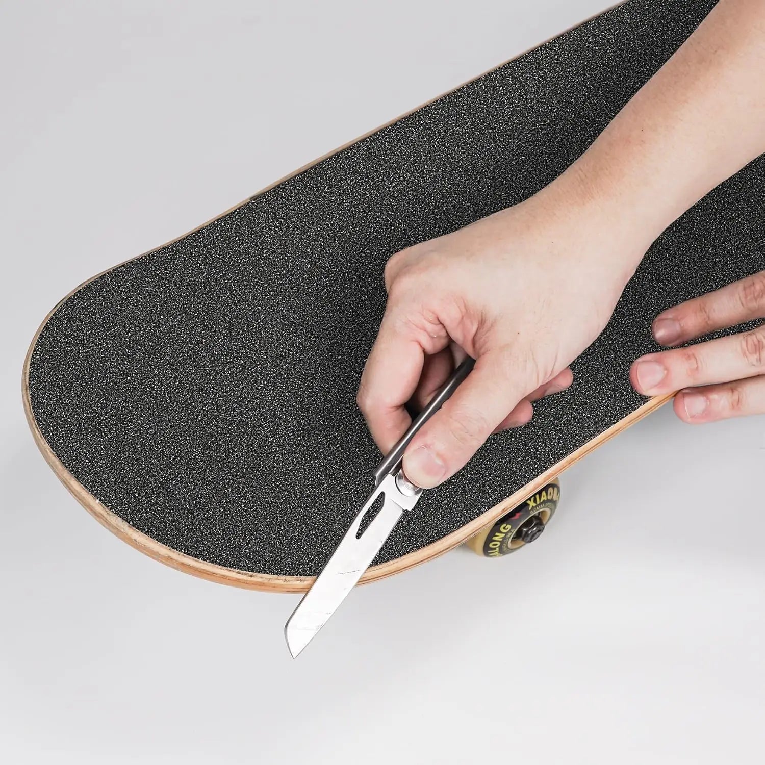 Grip Tape Non Slip Silicone-Carbide Bubble Easy Cut Trim High Strength Sandpaper for Skateboards Scooters