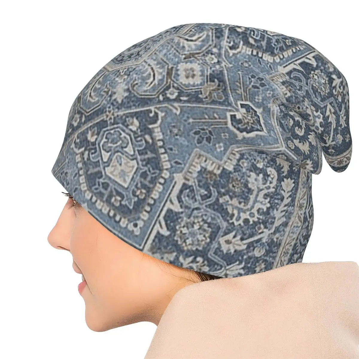 Oriental Rug Art Culture Men Women Adult Beanies Caps Knitting Bonnet Hat Warm Hip Hop Autumn Winter Outdoor Skullies Hats