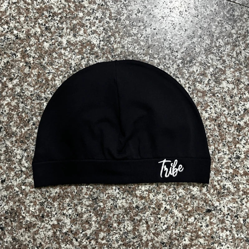 1pc Solid Color Street Style Nylon Skull Print Unisex Beanie Hat, Suitable For All Seasons, Sports & Casual Wear, Great Gift Ch