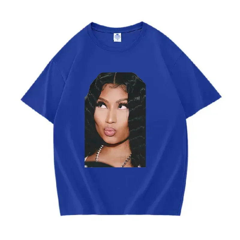 Funny Nicki Minaj Meme pattern Tshirt for womenhip-hop fashionretro rap Tshirtoversized Tshirt street wear