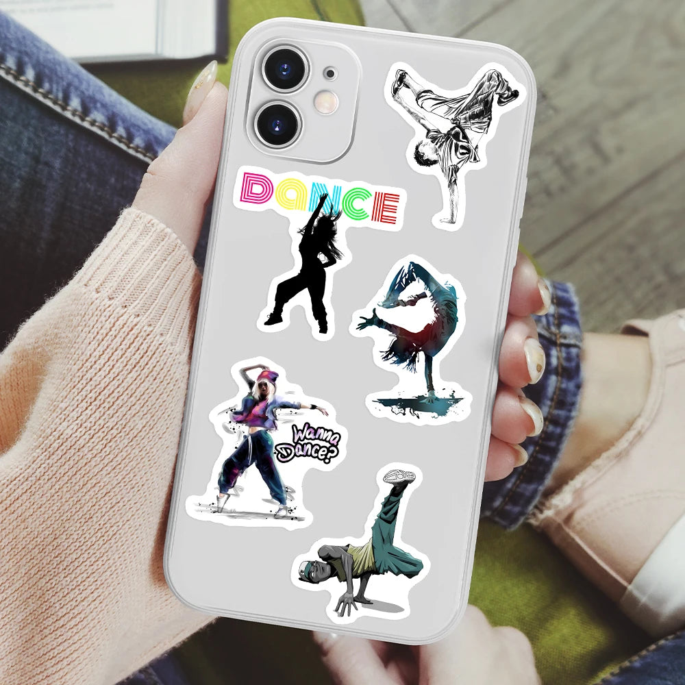 Hip Hop Street Dance Dancer Stickers DIY Toys Decal  for Scrapbook Decorative Laptop Phone Luggage Graffiti Bottles Waterproof