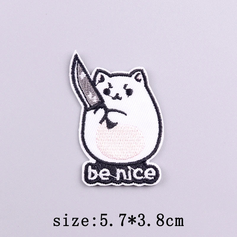 Little Yellow Duck Embroidery Patches For Clothing Hip Hop Animal Patch Iron On Patches On Clothes Fusible Patch Stickers Badges