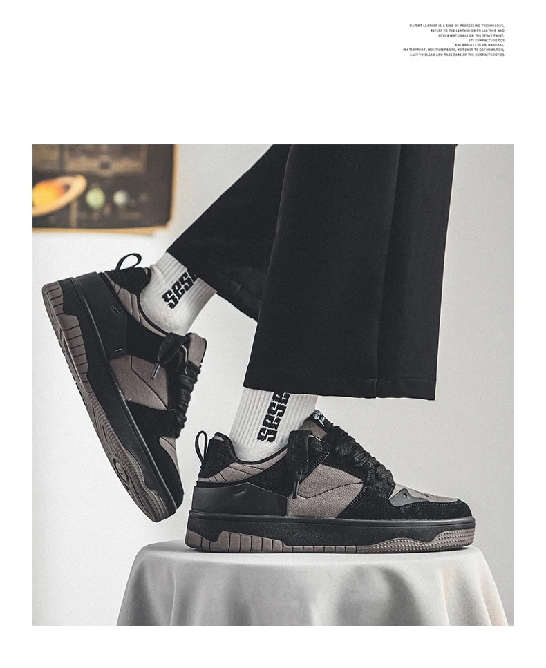 Fashion Green Men's Casual Sneakers Street Youth Sport Skateboard Shoes Men Designer Skateboarding Men Sneaker zapatillas hombre