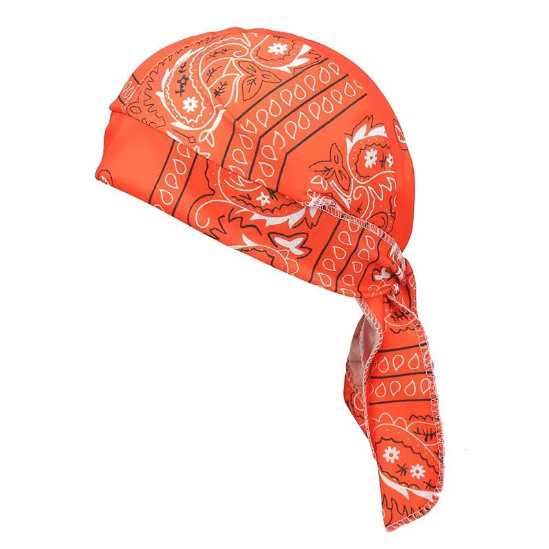 Men's Bandana Scarf Cycling Headscarf Handkerchief Head Outdoor Pirate Hat Motorcycle Printed Paisley Multi Color Hip-Hop Dance