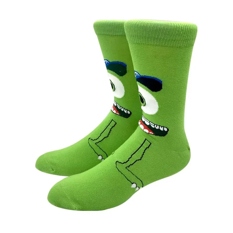 Hot Fashion Anime Women Socks Long Socks Knee-High Couples Cosplay Sock Personality Hip Hop Harajuku Men Funny Sock Size 36-44