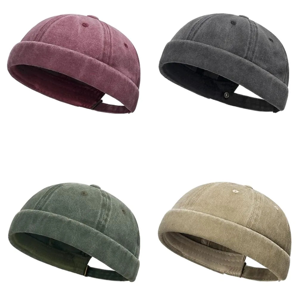 Fashion Hip Hop Beanie Street Hat Men Skullcap Women Spring Brimless Baggy Melon Cap Cuff Docker Fisherman Beanies Hats