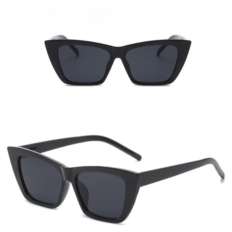 Hip-hop Cat Eye Sunglasses Aesthetic Shades Summer Retro Sunglasses for Women