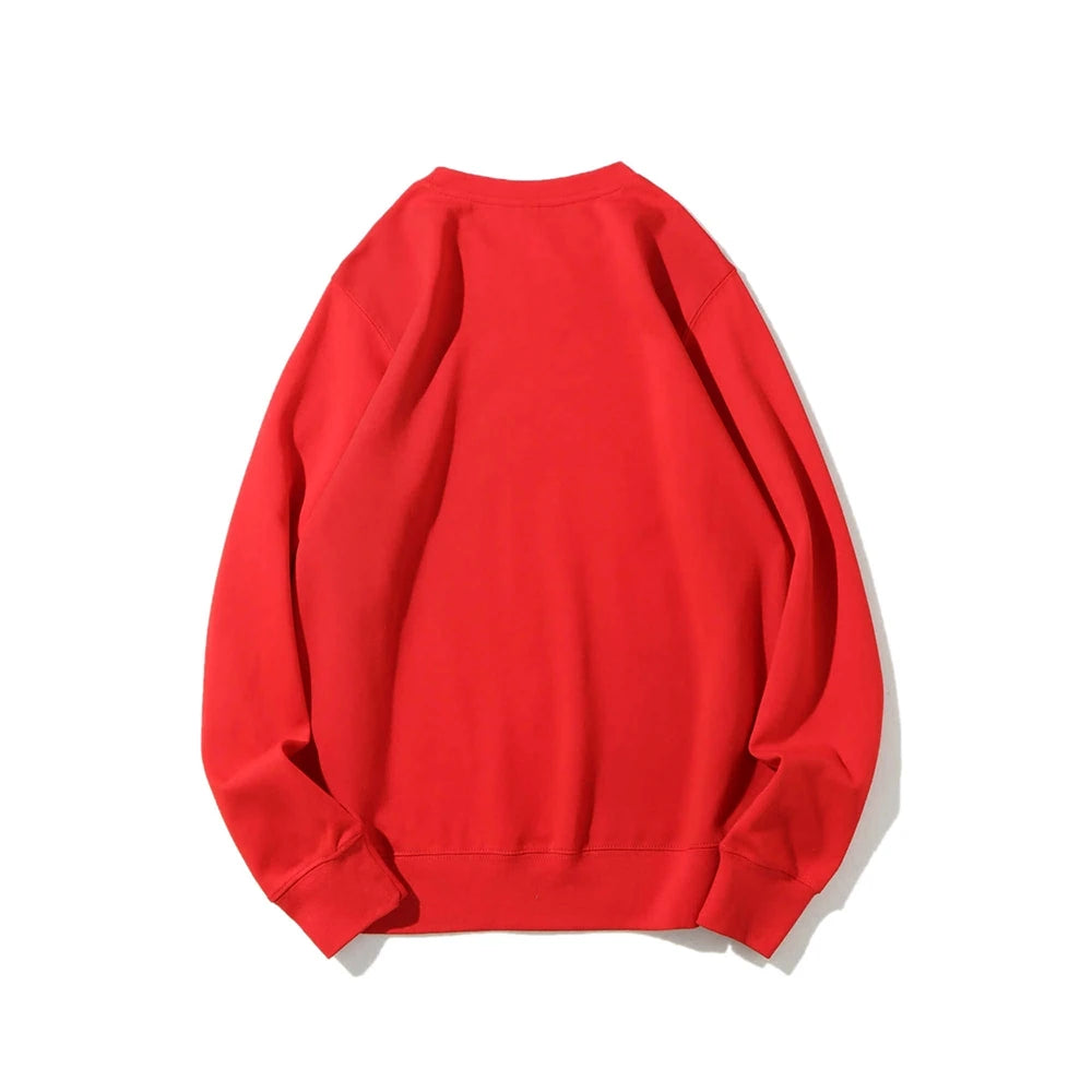 Cute Cow Print Sweater Women's Fashion Casual Crew Neck Pure Cotton Sweatshirt Long Sleeve Warm High Quality Street Wear