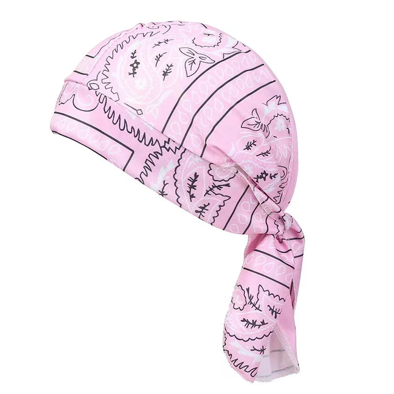 Men's Bandana Scarf Cycling Headscarf Handkerchief Head Outdoor Pirate Hat Motorcycle Printed Paisley Multi Color Hip-Hop Dance