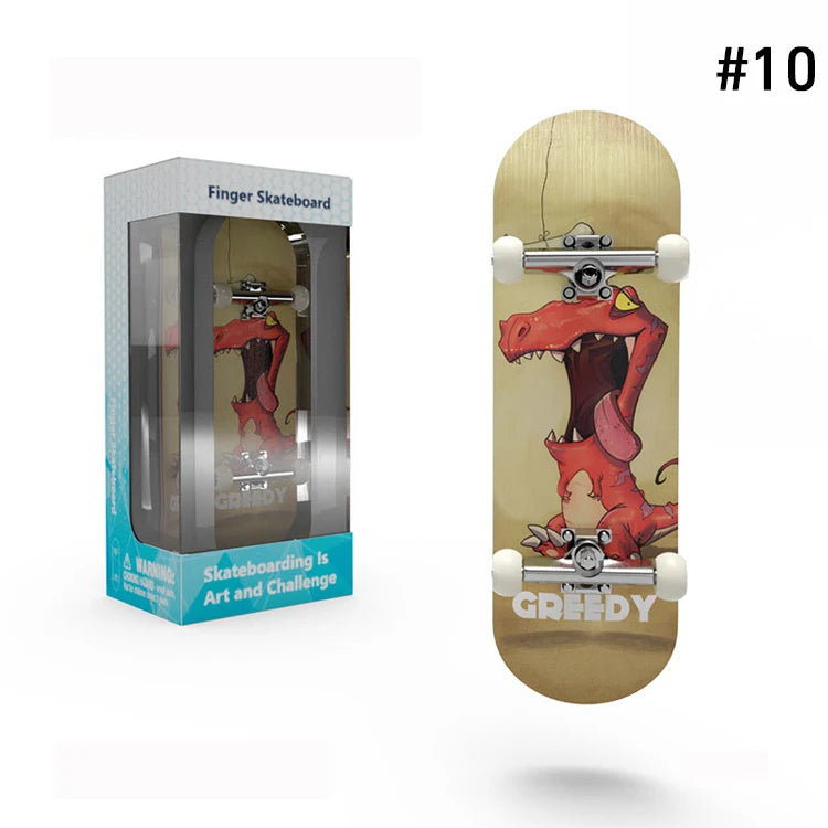 Wooden Professional Finger Skateboards DIY Toys Skate Park Tech Parts Deck Stunt Metal Bracket Bearing Wheel Tabletop Toys Gifts