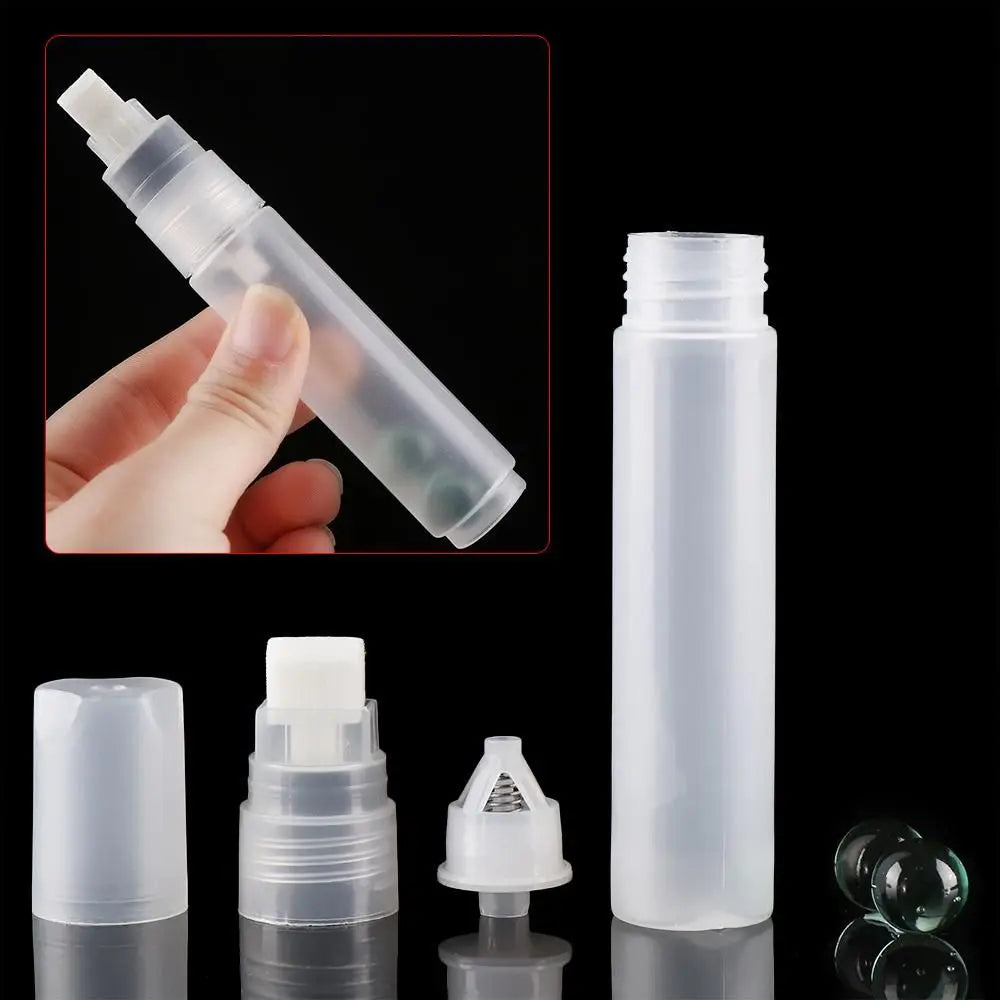 Refillable ink Plastic Repeatable Use Transparent Paint Pen Accessories Empty Rod Graffiti Pens Liquid Chalk Marker